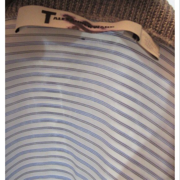 Alexander Wang Contrast Back sweater Merino Grey White Pinstriped Womens Size S - Picture 5 of 5